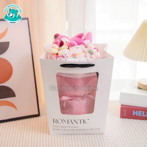 Set Bó Hoa Vải Lotso - Hoa Tulip