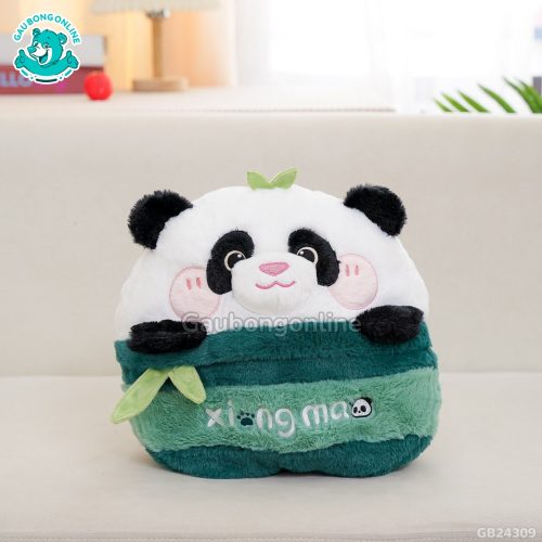 Gối Chăn Gấu Trúc Má Hồng