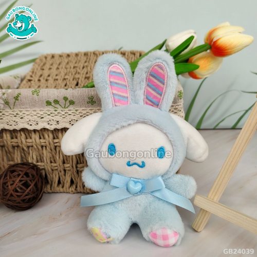 Móc Khóa Bộ 4 Đeo Nơ Tai Cầu Vồng