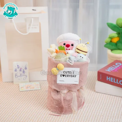 Set Bó Hoa Vải Loopy