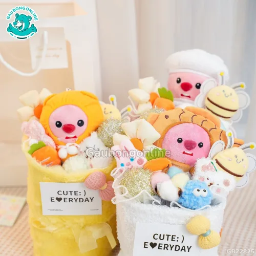 Set Bó Hoa Vải Loopy