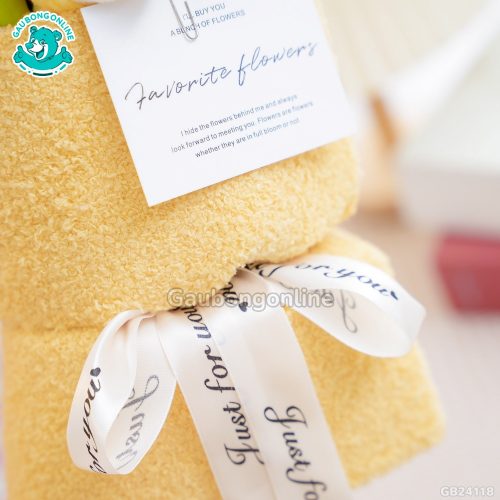 Set Bó Hoa Vải - Pooh Dứa Vàng