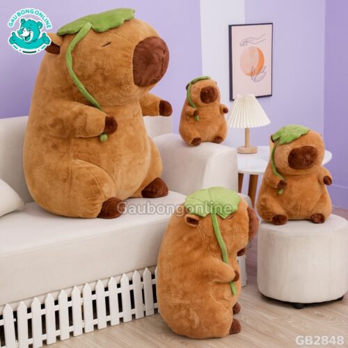 Capybara Cầm Lá đã được bán tại Gấu Bông Online