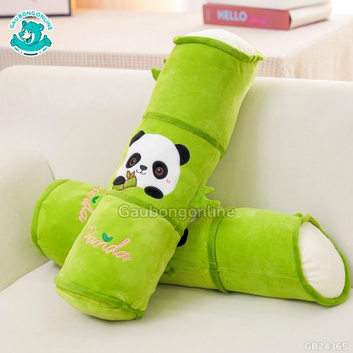 Gối Ôm Ống Tre Hình Panda