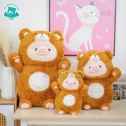Heo Cosplay Gấu Nâu