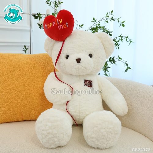 Teddy Cầm Bóng Tim
