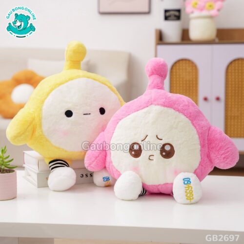 Gối Chăn Mền Bộ 3 Hoạt Hình Eggy mềm mịn dễ thương