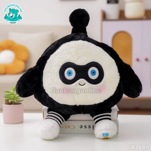 Gối Chăn Mền Bộ 3 Hoạt Hình Eggy – Trứng Đen
