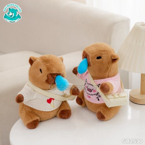 Chuột Capybara Áo Len Đeo Túi – Nước Mũi Rút đa dạng mẫu xinh xắn