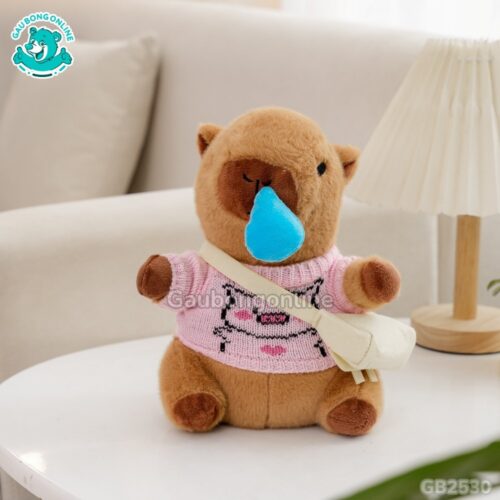 Chuột Capybara Áo Len Đeo Túi – Nước Mũi Rút