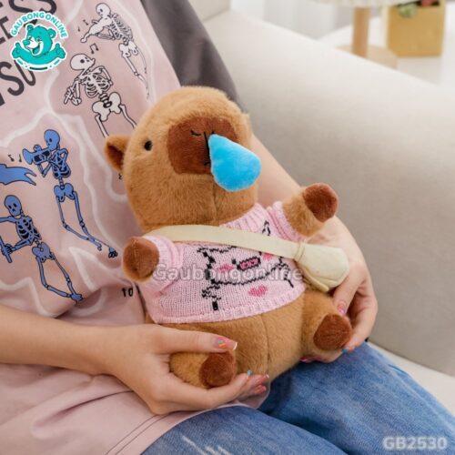 Chuột Capybara Áo Len Đeo Túi – Nước Mũi Rút
