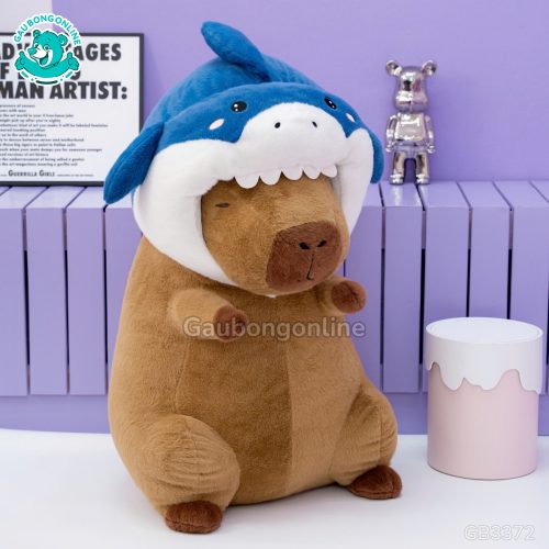 Gấu Bông Capybara Cosplay Cá Mập