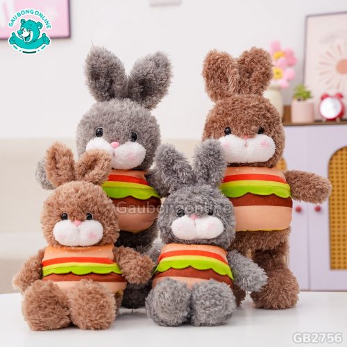 Thỏ Lông Xù Bánh Hamburger đã được bán tại Gấu Bông Online