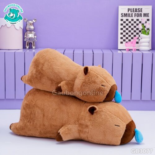 Gấu Bông Capybara Nước Mũi Nằm đa dạng kích thước
