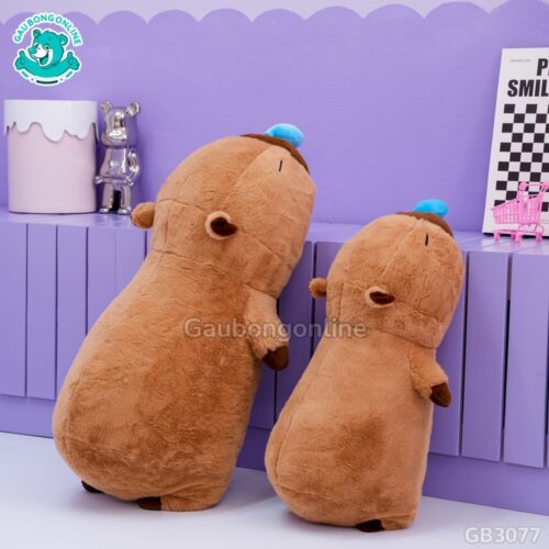 Gấu Bông Capybara Nước Mũi Nằm bông mềm mịn, êm ái