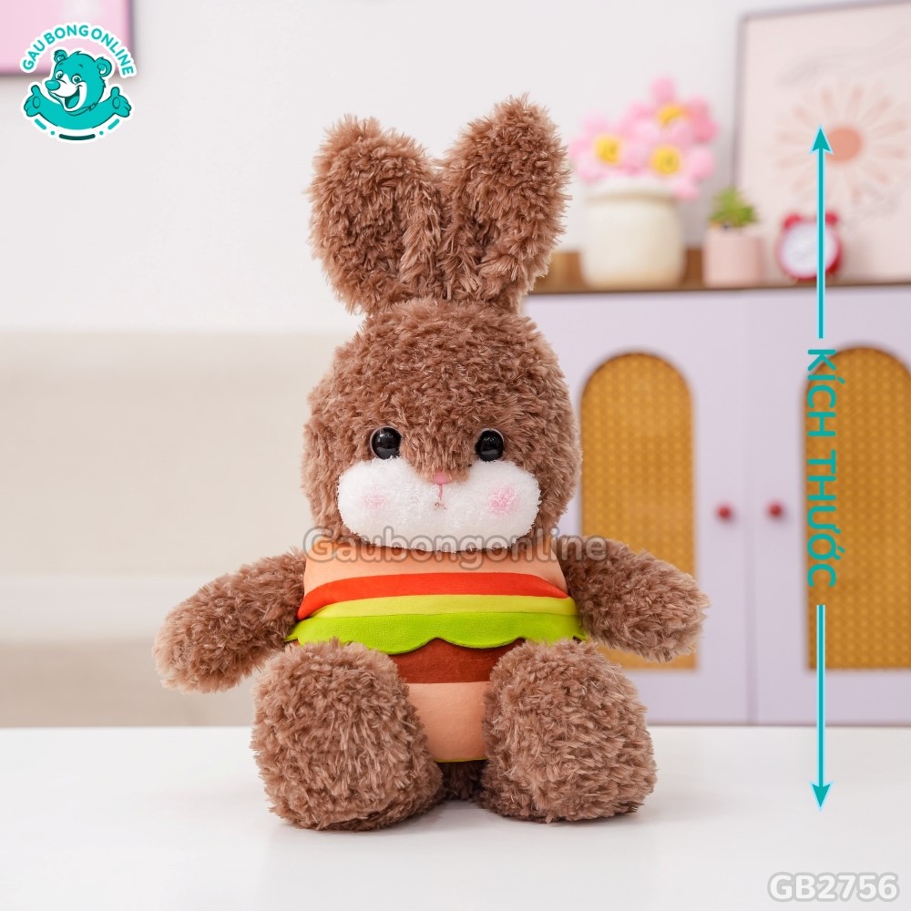 Cách đo kích thước của Thỏ Lông Xù Bánh Hamburger