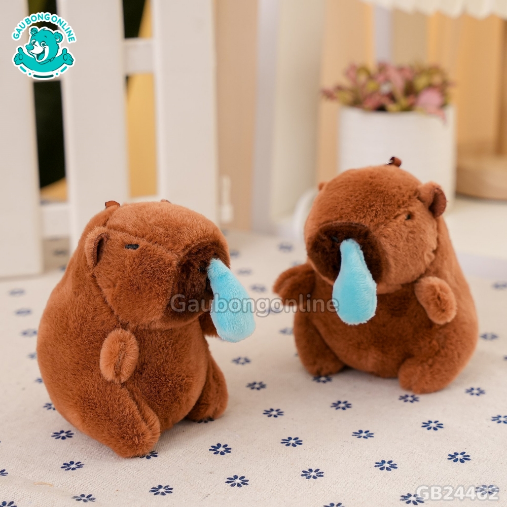 Móc Khóa Chuột Capybara Nước Mũi ngộ nghĩnh