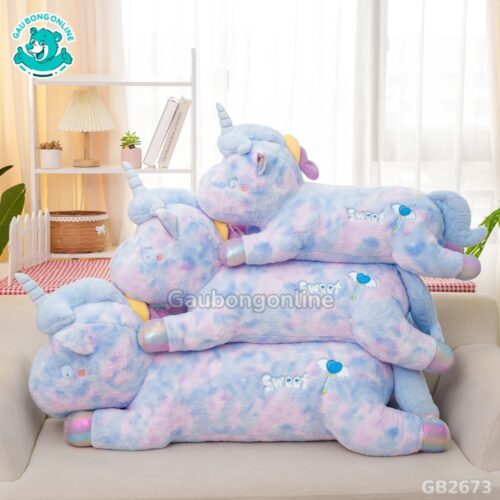Unicorn Nằm Galaxy – Xanh