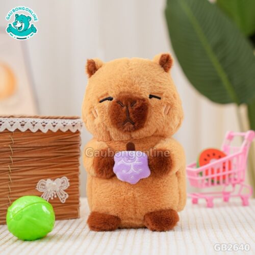 Bộ 10 Chuột Capybara Ôm Nho