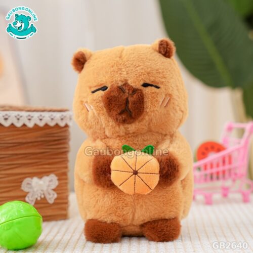 Bộ 10 Chuột Capybara Ôm Cam