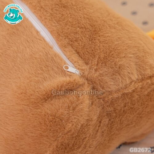 Gối Chăn Mền Chuột Capybara Đội Mũ Happy thiết kế tiện dụng, chắc chắn