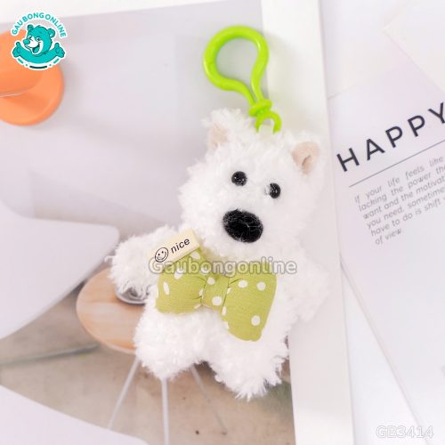 Móc Khóa Chó Puppy Mặc Yếm