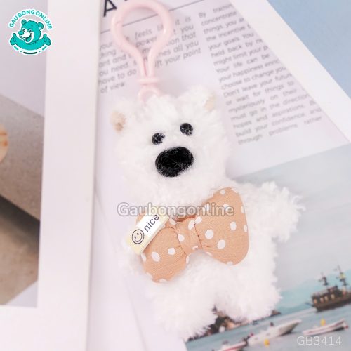 Móc Khóa Chó Puppy Mặc Yếm