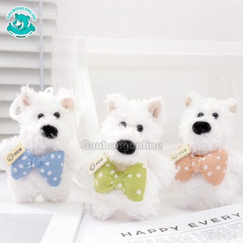 Móc Khóa Chó Puppy Mặc Yếm