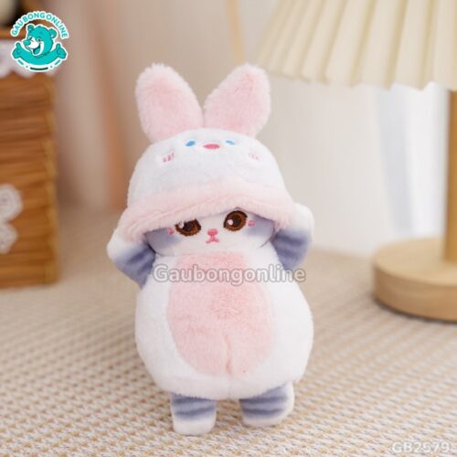 Móc Khóa Mèo Mofusand Cosplay Thỏ Xinh