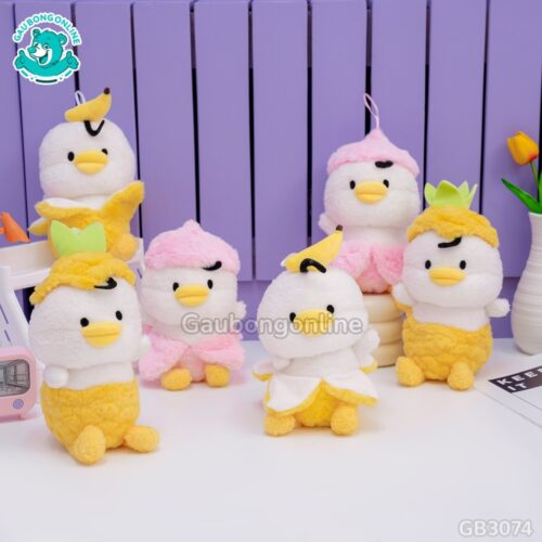 Bộ 3 Gấu Bông Thú Mỏ Vịt làm đồ trang trí siêu xinh
