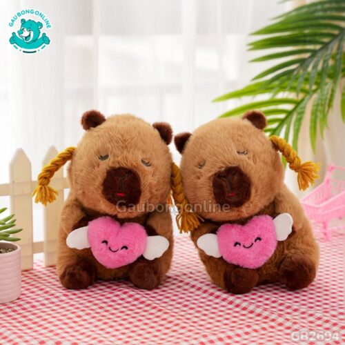 Chuột Capybara Ôm Tim đã được bán tại Gấu Bông Online