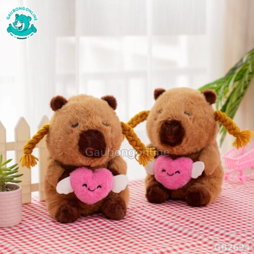 Chuột Capybara Ôm Tim thích hợp làm quà tặng bạn gái