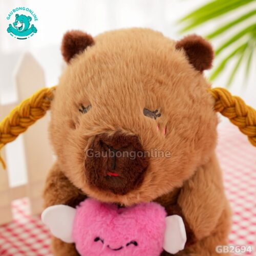 Chuột Capybara Ôm Tim dễ thương
