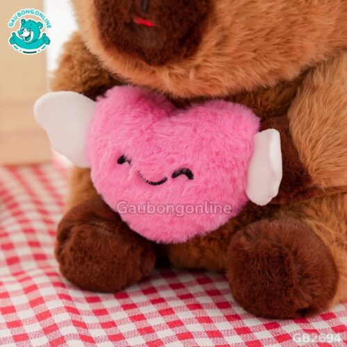 Chuột Capybara Ôm Tim thiết kế tinh xảo