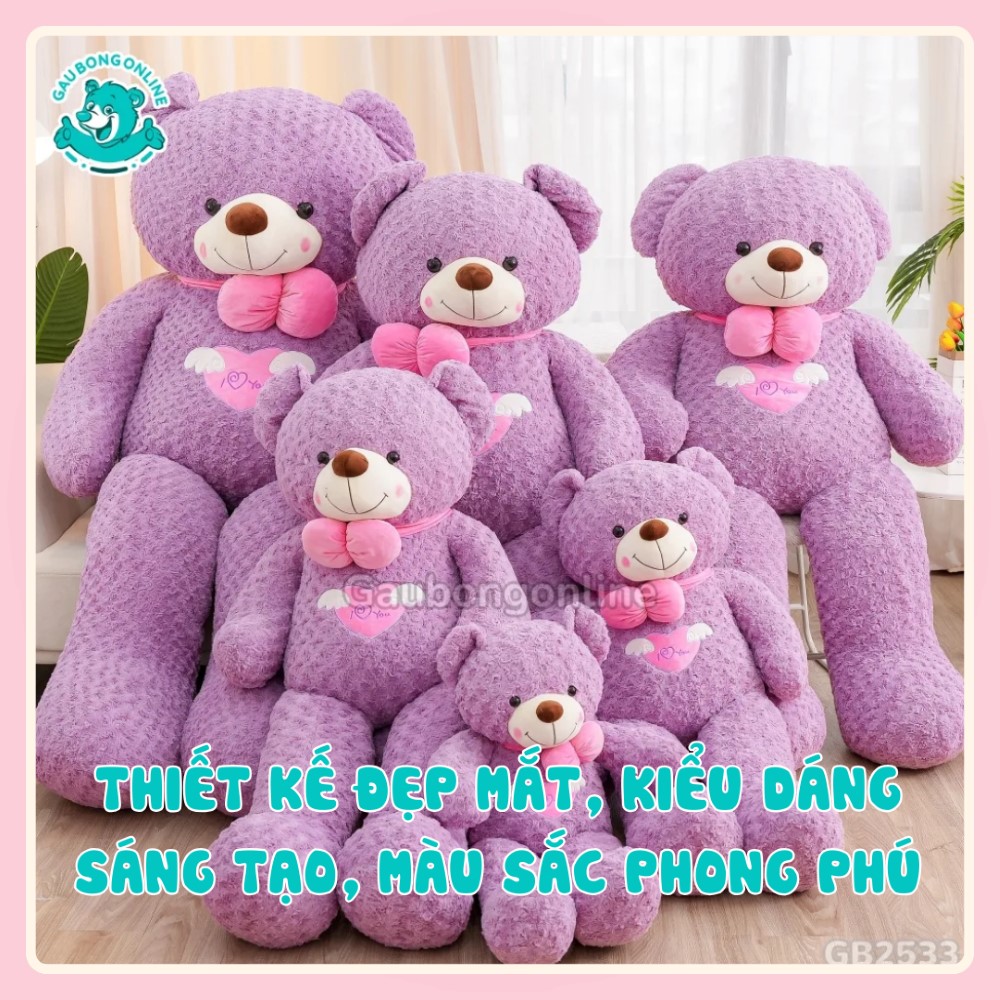 Gấu bông Teddy đến với đa dạng kích thước