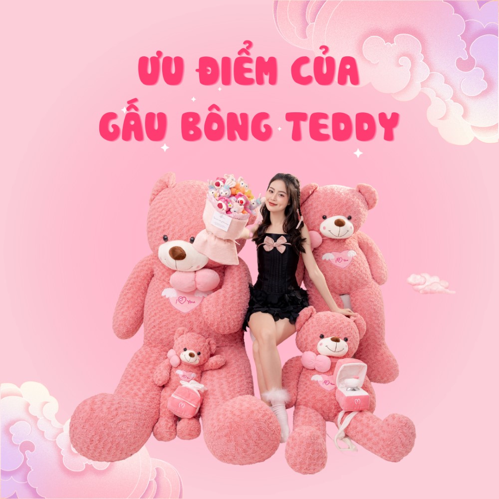 Gấu bông Teddy là một trong những món đồ chơi được giới trẻ và các em nhỏ đặc biệt yêu thích