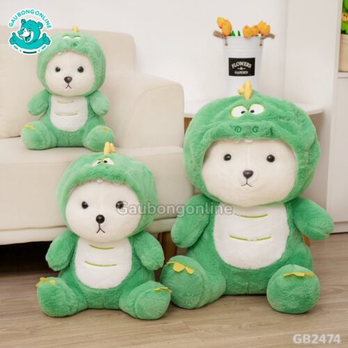 Lena Cosplay Khủng Long Xanh Lá ngộ nghĩnh