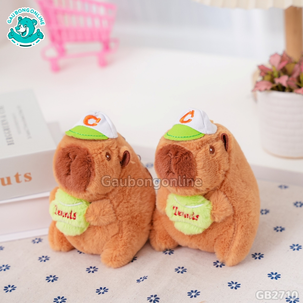 Móc Khóa Chuột Capybara Ôm Bóng đã được bán tại Gấu Bông Online