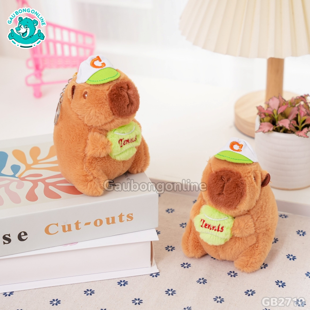 Móc Khóa Chuột Capybara Ôm Bóng đã được bán tại Gấu Bông Online