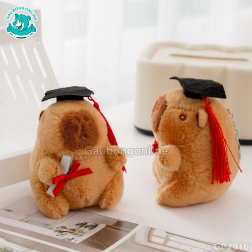 Móc Khóa Chuột Capybara Tốt Nghiệp