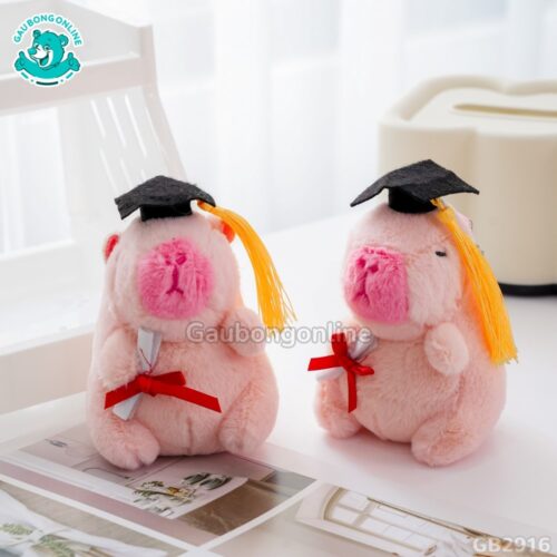 Móc Khóa Chuột Capybara Tốt Nghiệp
