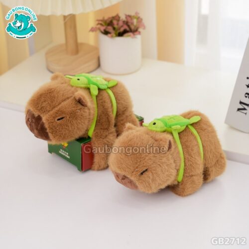 Vòng Tay Hoạt Hình Capybara Đeo Túi Rùa mềm mại, thoải mái