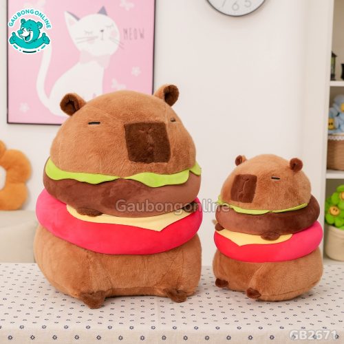 Chuột Capybara Bánh Hamburger