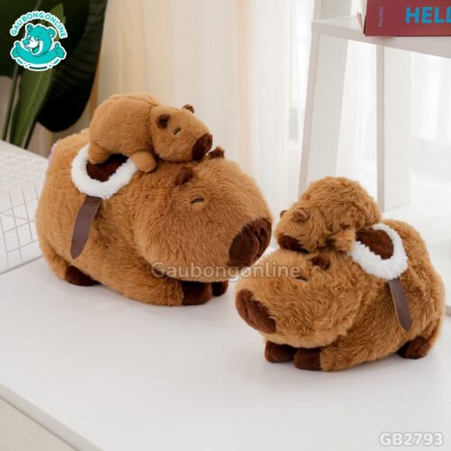 Chuột Capybara Cõng Con Rút Được thiết kế ngộ nghĩnh