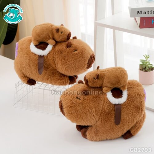 Chuột Capybara Cõng Con Rút Được thích hợp làm đồ trang trí