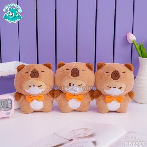 Chuột Capybara Cosplay Corgi Đeo Nơ làm đồ trang trí nhỏ xinh