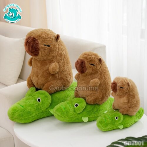 Chuột Capybara Cưỡi Cá Sấu đa dạng kích thước