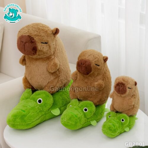 Chuột Capybara Cưỡi Cá Sấu ngộ nghĩnh, dễ thương