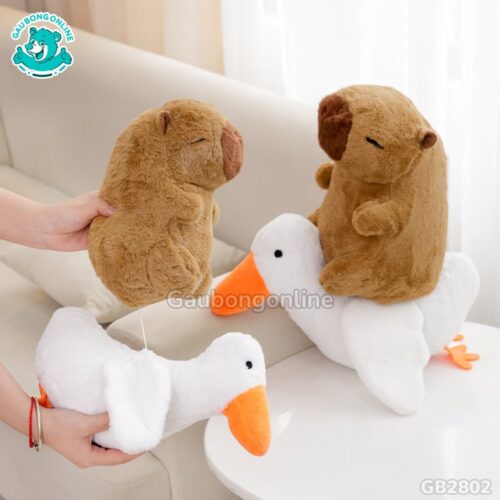 Chuột Capybara Cưỡi Vịt thiết kế độc đáo