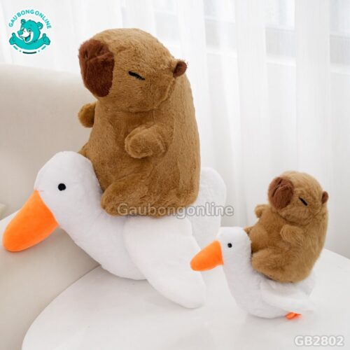 Chuột Capybara Cưỡi Vịt có thể kéo rút